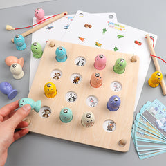 Kids' Wooden Logic Chess & Fishing Fun
