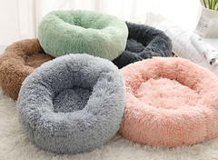 Round Plush Dog Bed From 15.75 to 39.37 Inches