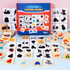 Kids' Wooden Shadow Match Puzzle