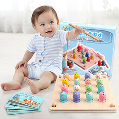 Kids' Wooden Logic Chess & Fishing Fun