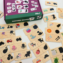 Kids' Wooden Shadow Match Puzzle
