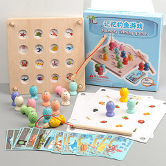 Kids' Wooden Logic Chess & Fishing Fun