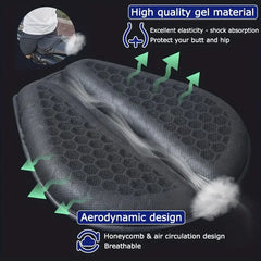 Honeycomb Gel Motorbike Seat Pad