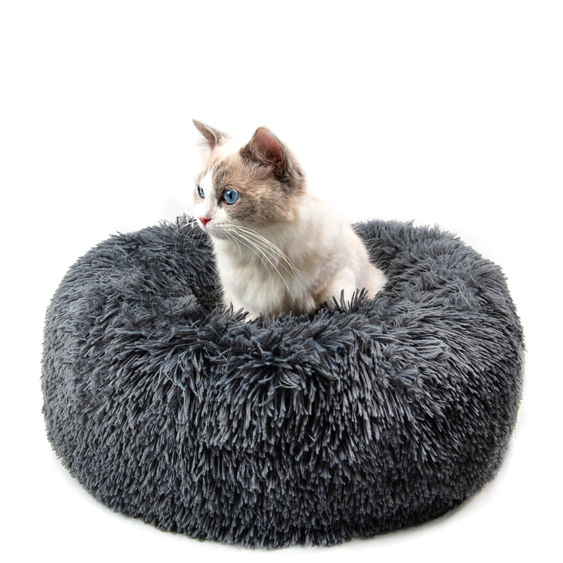 Round Plush Dog Bed From 15.75 to 39.37 Inches
