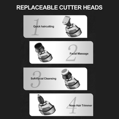 7D Cordless Shaver Hair Trimmer Men’s 5-In-1 Electric Head Shaver Razor Men Wet